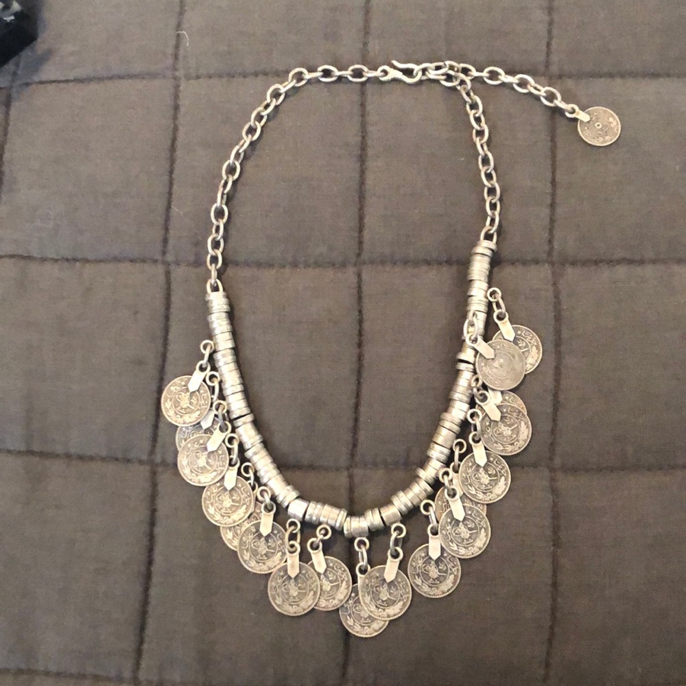 Free people coin necklace